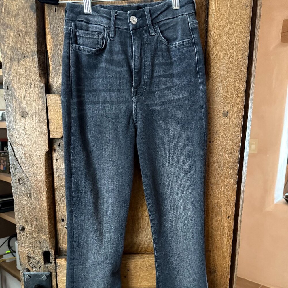 7 for All Mankind High Waisted Flare Jeans - Sz 26 Black